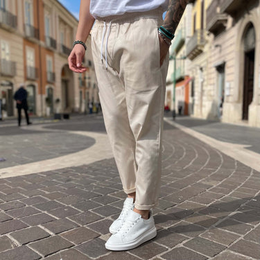 Pantalone Basic Crema - FLAG STORE
